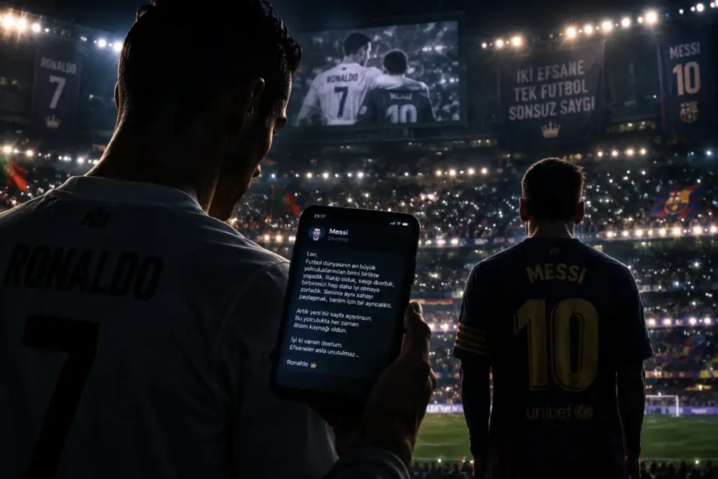 Yeşil Sahalarda Tarihi Kırılma: Messi’nin Milli Takım Vedası ve Ronaldo’nun Saygı Duruşu
